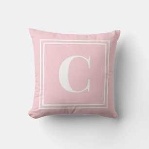 Preppy Rosa Monogramm Sängkammarpåslakan – Klassis Kudde