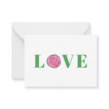 Preppy Rosa Pickleball Kärlek