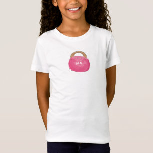 Preppy Rosa Purse Personlig Namn T Shirt