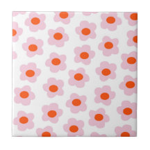 Preppy Rosa Red Hippie Flower Mönster