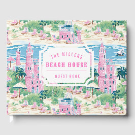 Preppy Rosa Sand Castle | Beach House Guest Bok