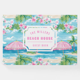 Preppy Rosa Umbrella | Beach House Guest Bok