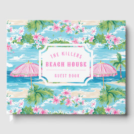 Preppy Rosa Umbrella | Beach House Guest Bok