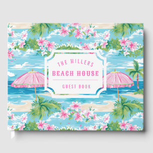 Preppy Rosa Umbrella Beach House Guest Bok