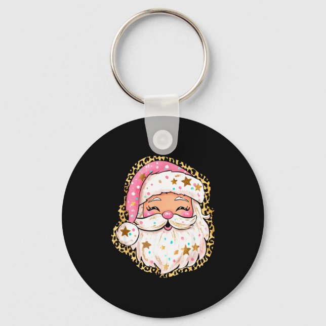 Preppy Santa - Christmas - Funny Christmas - Happy Nyckelring (Framsida)