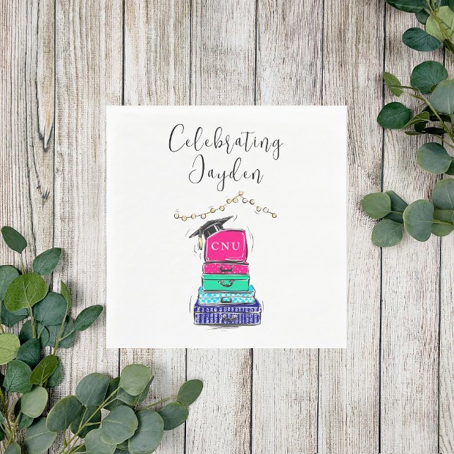 Preppy Script High School Studenten Suitcase 2023 Pappersservett (Skapare uppladdad)