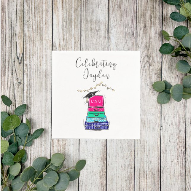 Preppy Script High School Studenten Suitcase 2023 Pappersservett (Skapare uppladdad)