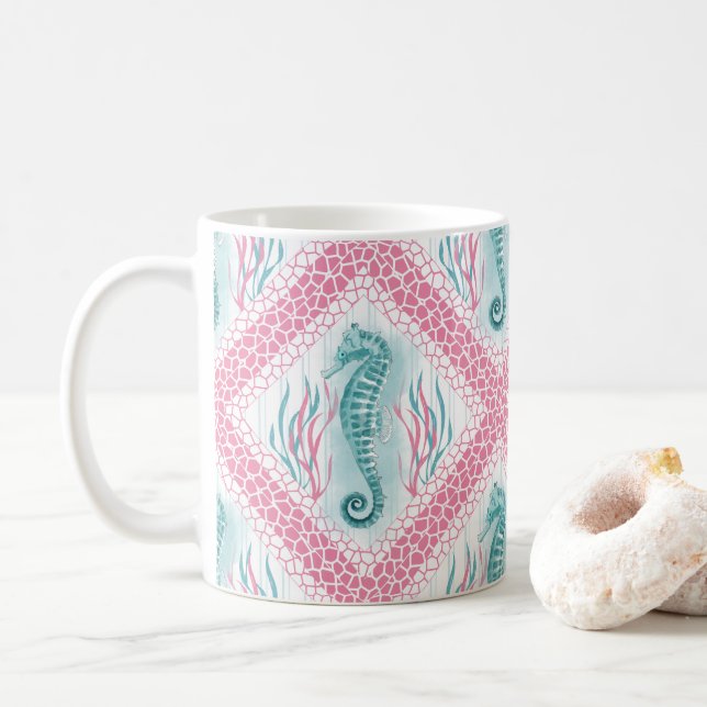 Preppy Seahorse Kaffemugg (Med munk)