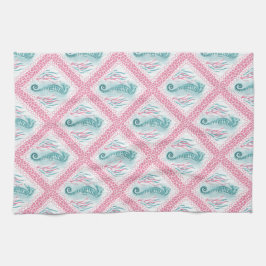 Preppy Seahorse Kökshandduk