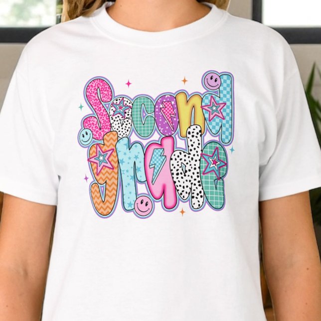Preppy Second Grade First Day of School Coquette T Shirt (Skapare uppladdad)