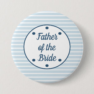 Preppy Seersucker Far i Bride Button Knapp