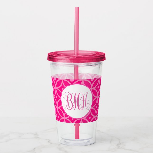 Preppy Shock rosa Take Away Mugg (Framsida)