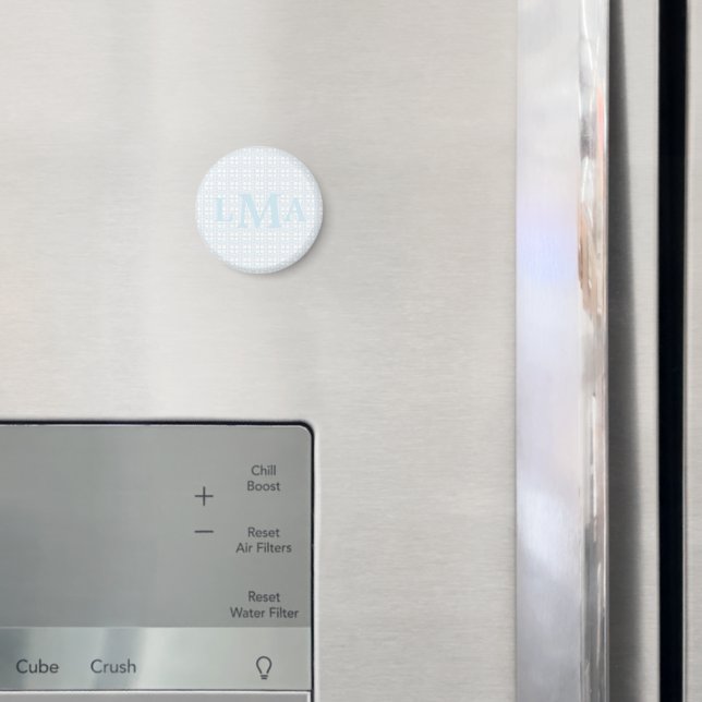 Preppy södra rutig monogram-examen magnet (In Situ (Fridge))