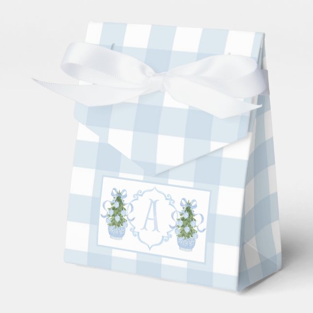 Preppy Southern Blue Boy Baby Shower Presentaskar (Framsidan Sidan)