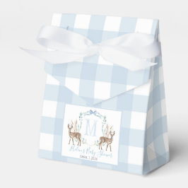 Preppy Southern Blue Boy Hjort Baby Shower Presentaskar