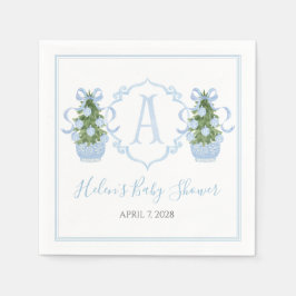 Preppy Southern Blue Julgran Pappersservett