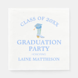 Preppy Southern Cowgirl Studenten Pappersservett