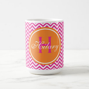 Preppy sparre i shock rosa kaffemugg