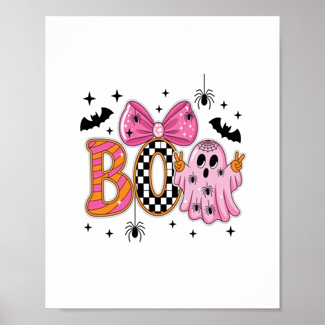 Preppy Spooky Halloween Boo Poster (Framsidan)