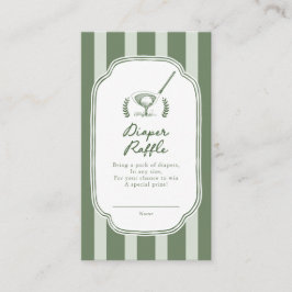 Preppy Stripe New to the Club Diaper Raffle Ticket Tilläggskort