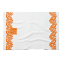 Preppy Summer Citrus Orange Slice Border