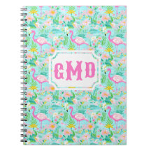 Preppy Summer Flamingo | Monogram