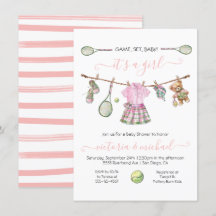 Preppy Tennis Girl Baby Shower
