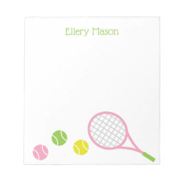 Preppy Tennis Personlig Anteckningsblock