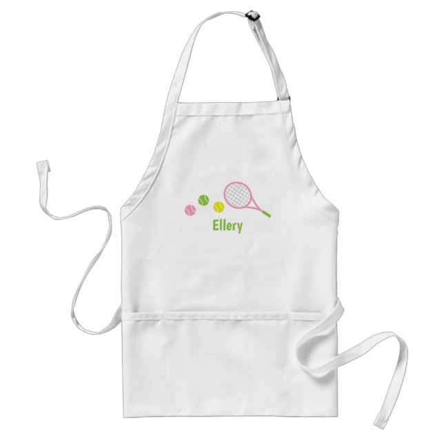 Preppy Tennis Personlig Apron Förkläde (Framsidan)