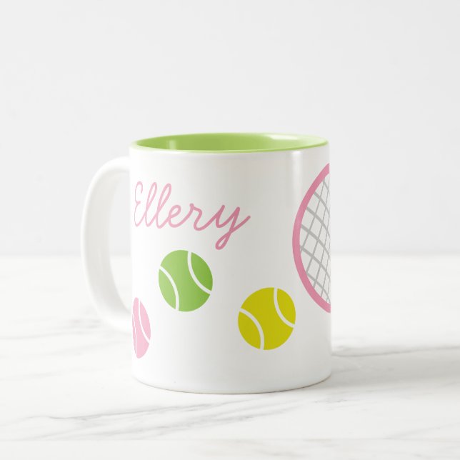 Preppy Tennis Personlig mugg (Framsida vänster)