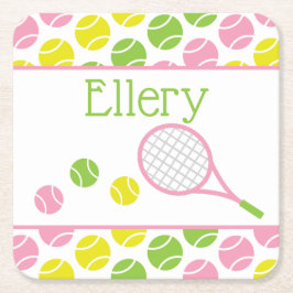 Preppy Tennis Personlig Papper Underlägg