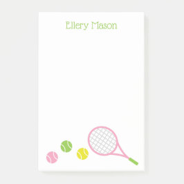 Preppy Tennis Personlig Post-it Anteckningsblock