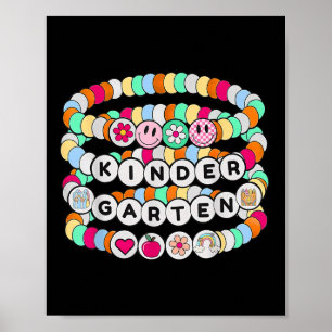 Preppy tillbaka till skolan förskolearmband lärare poster