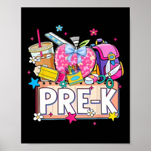 Preppy Tillbehör Förskola Glad Sista Skoldagen Bar Poster