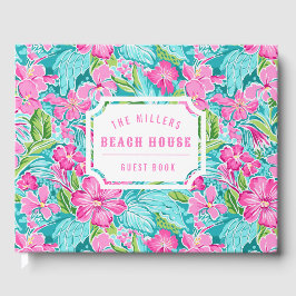 Preppy Tropical Hibiscus | Busspost Gästböcker