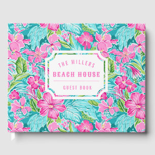 Preppy Tropical Hibiscus   Busspost Gästböcker