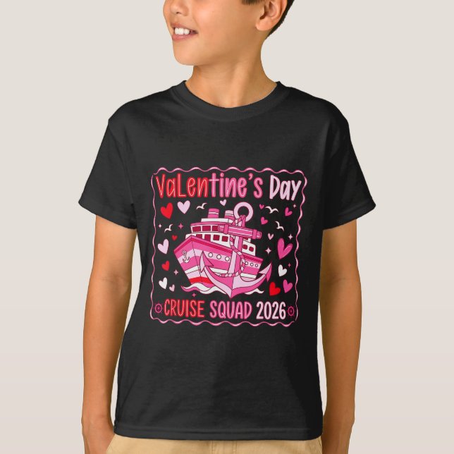 Preppy Valentines Cruise 2026 Family Matching Vale T Shirt (Framsida)