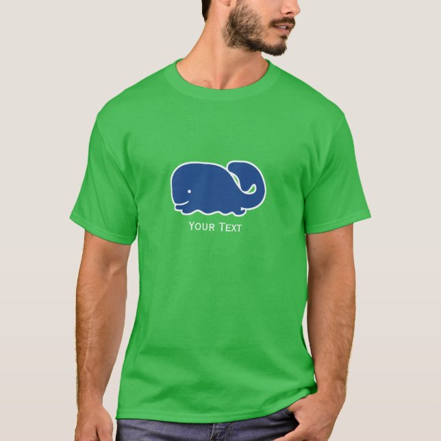 Preppy valpersonlig för nautiska blått tee (Framsida)