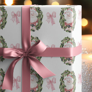 Preppy Vintage Stil Jul Tomte Kransar Presentpapper