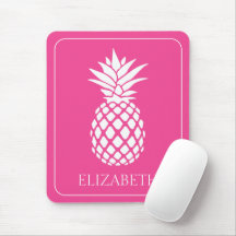 Preppy Vit Ananas på Rosa