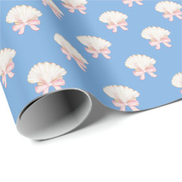 Preppy Watercolor Seashells Beach Party Presentpapper