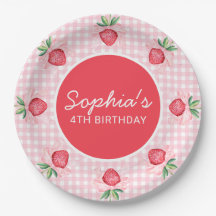 Preppy Watercolor Strawbär Berry Sweet