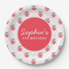 Preppy Watercolor Strawbär Berry Sweet