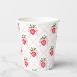 Preppy Watercolor Strawbär Berry Sweet