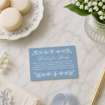 Preppy Wedgewood Blå Barnkalas Böcker för Bebis