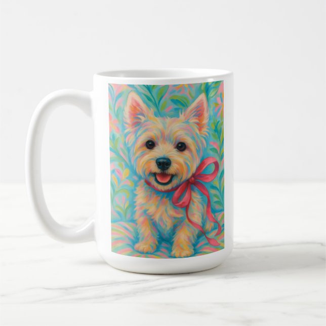Preppy Westie Kaffemugg (Vänster)