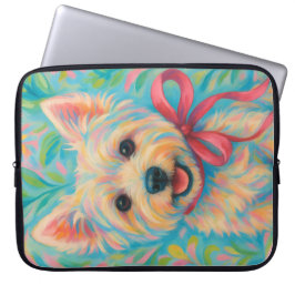 Preppy Westie Laptop Fodral