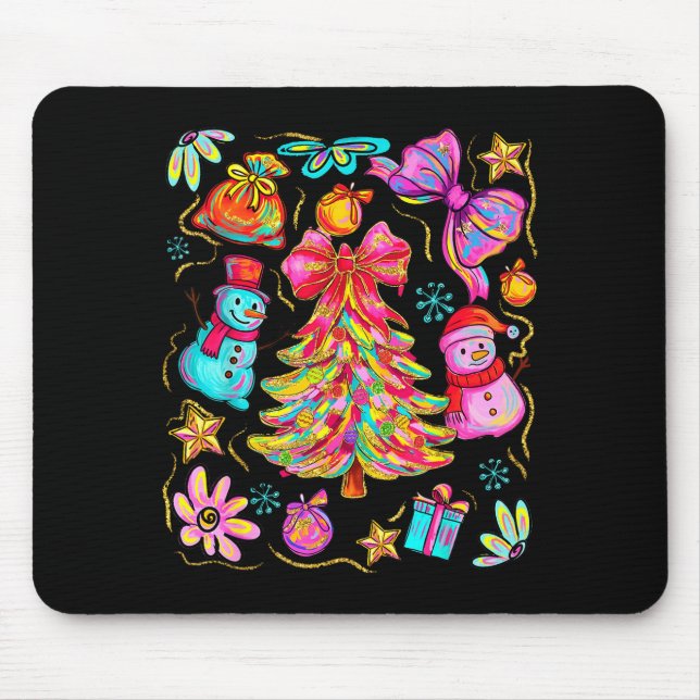 Preppy Xmas Coquette Bow Lace Merry Bright Christm Musmatta (Framsidan)