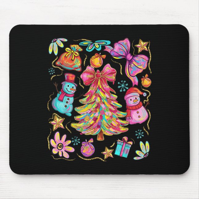 Preppy Xmas Coquette Bow Lace Merry Bright Christm Musmatta (Framsidan)