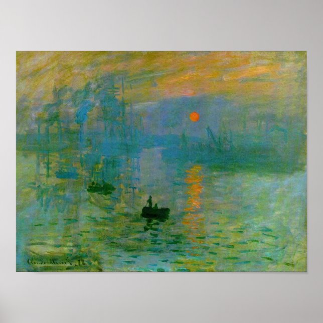 Prepression Sunrise, Claude Monet Fine Art Poster (Framsidan)